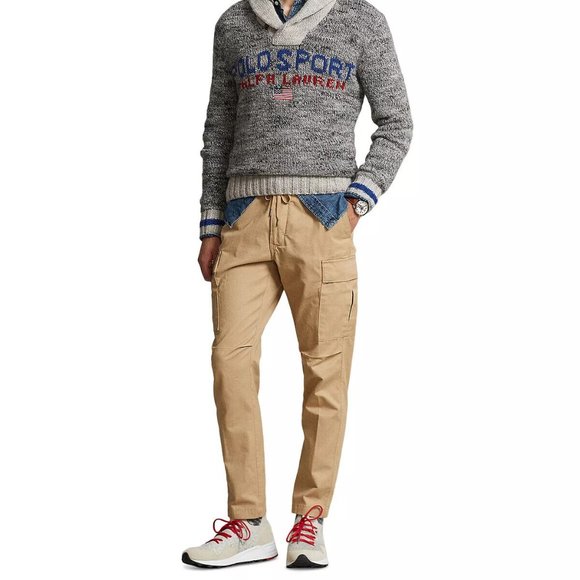 NWT POLO RALPH LAUREN Men's Stretch Slim Fit Chino Cargo Pants - Picture 3 of 11